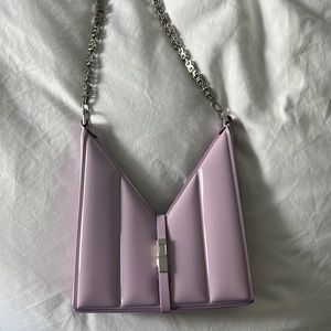 Givenchy mini cut out bag purple patent